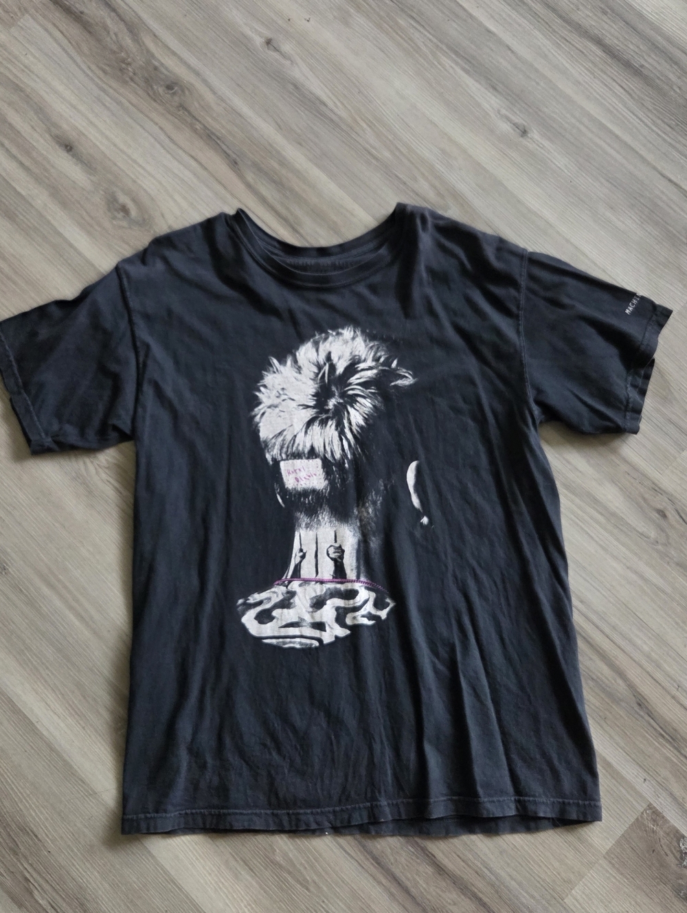 Machine Gun Kelly Hotel Diablo Tour Shirt Head Tattoo Double Sided Official Sz L